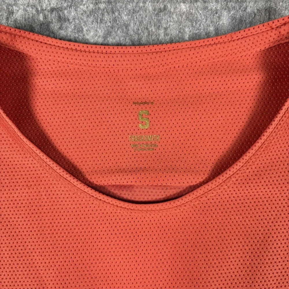 Tracksmith New York Long Sleeve Shirt Men Small Mesh‎ 2024 Marathon NYC Orange - Picture 3 of 12